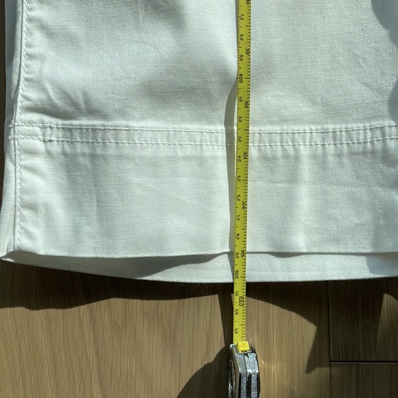 TALBOTS wide crop white drawstring pants - Picture 6 of 10